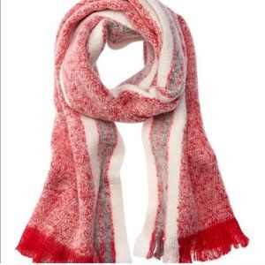 NWT free people red combo scarf